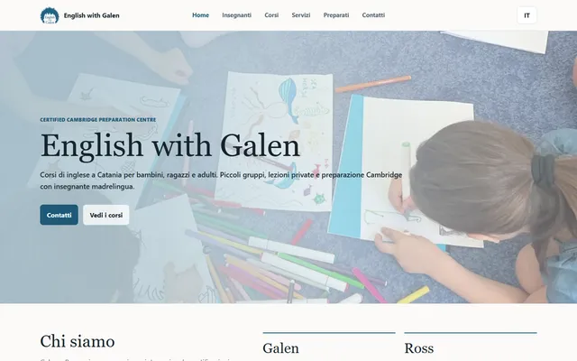 Home del sito English with Galen